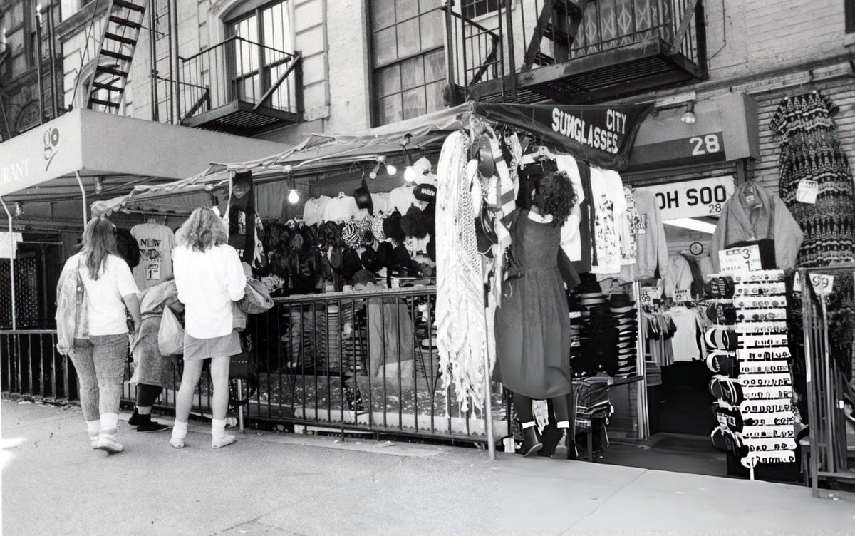 Shoppers Outside A Store On St. Mark'S Place, Manhattan, 1988.