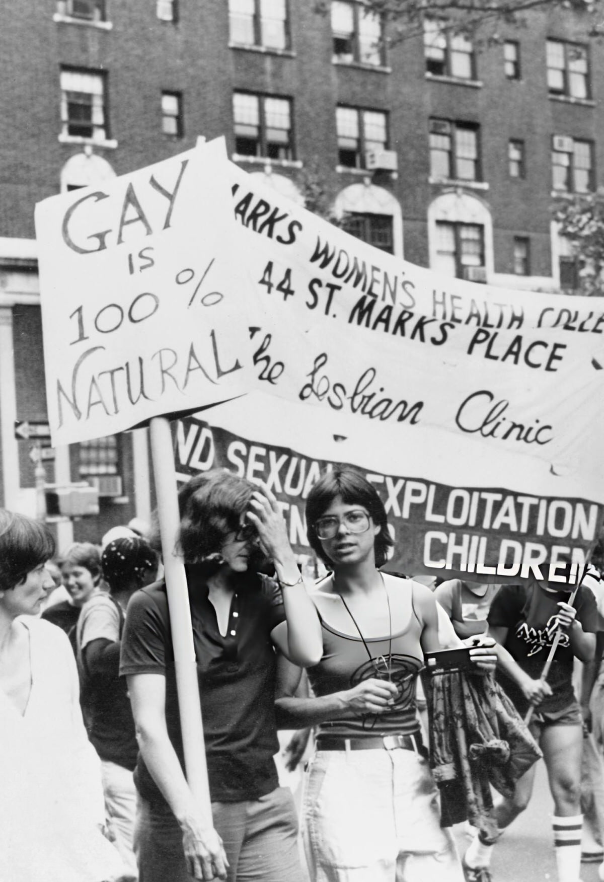 Lgbtq Activists At The Pride Parade In Greenwich Village, 1980.
