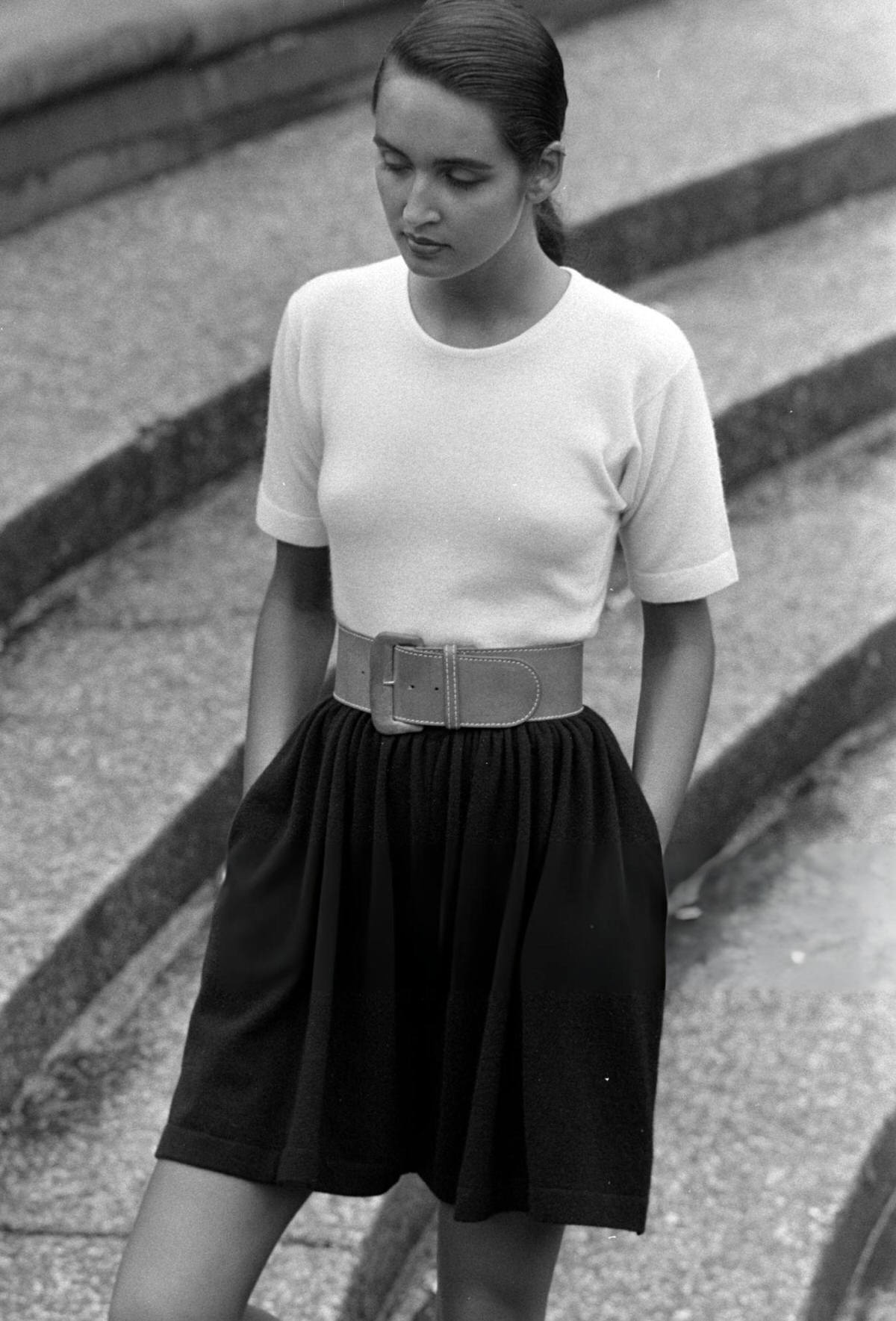 Model Gail Elliott In The Michael Kors Resort Collection, 1989.
