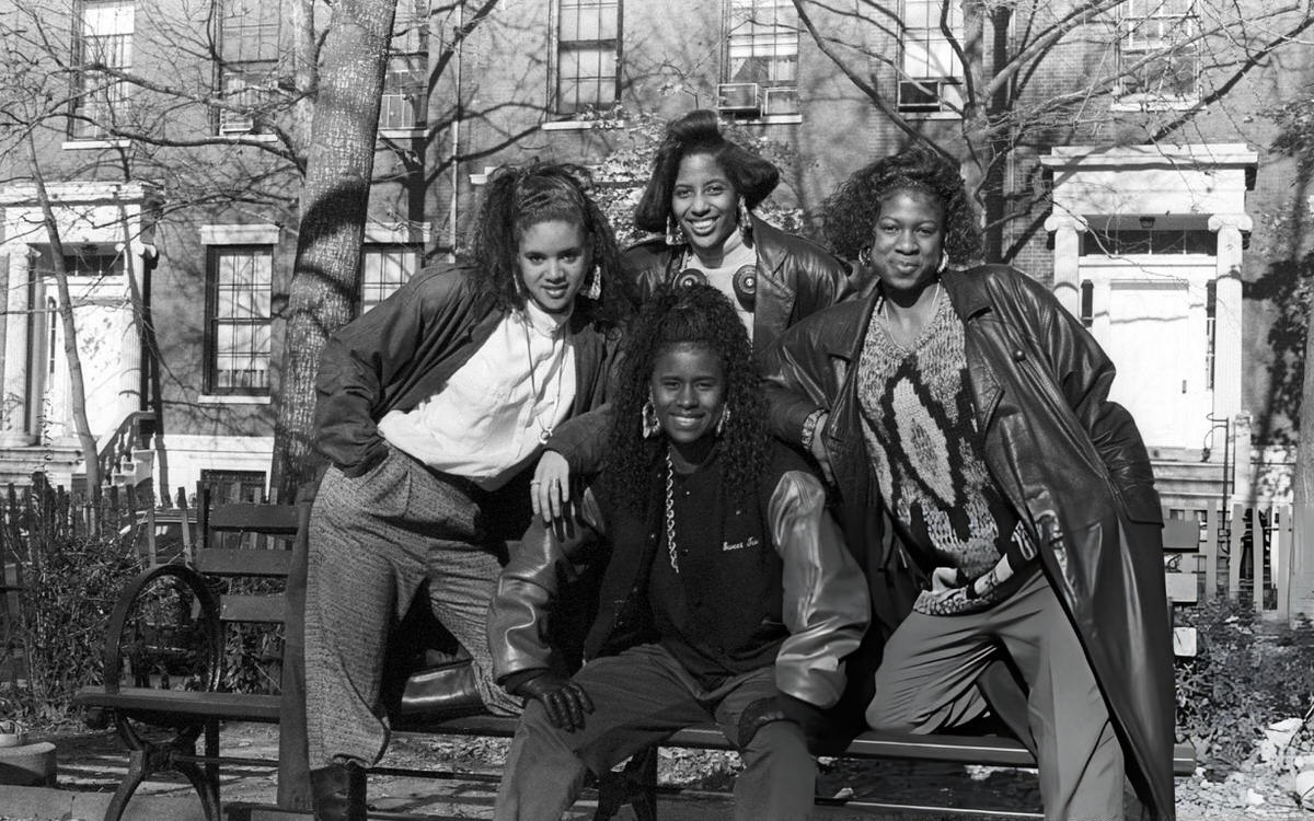 Rapper Sweet Tee With Dancers And Dj In Washington Square, 1988.