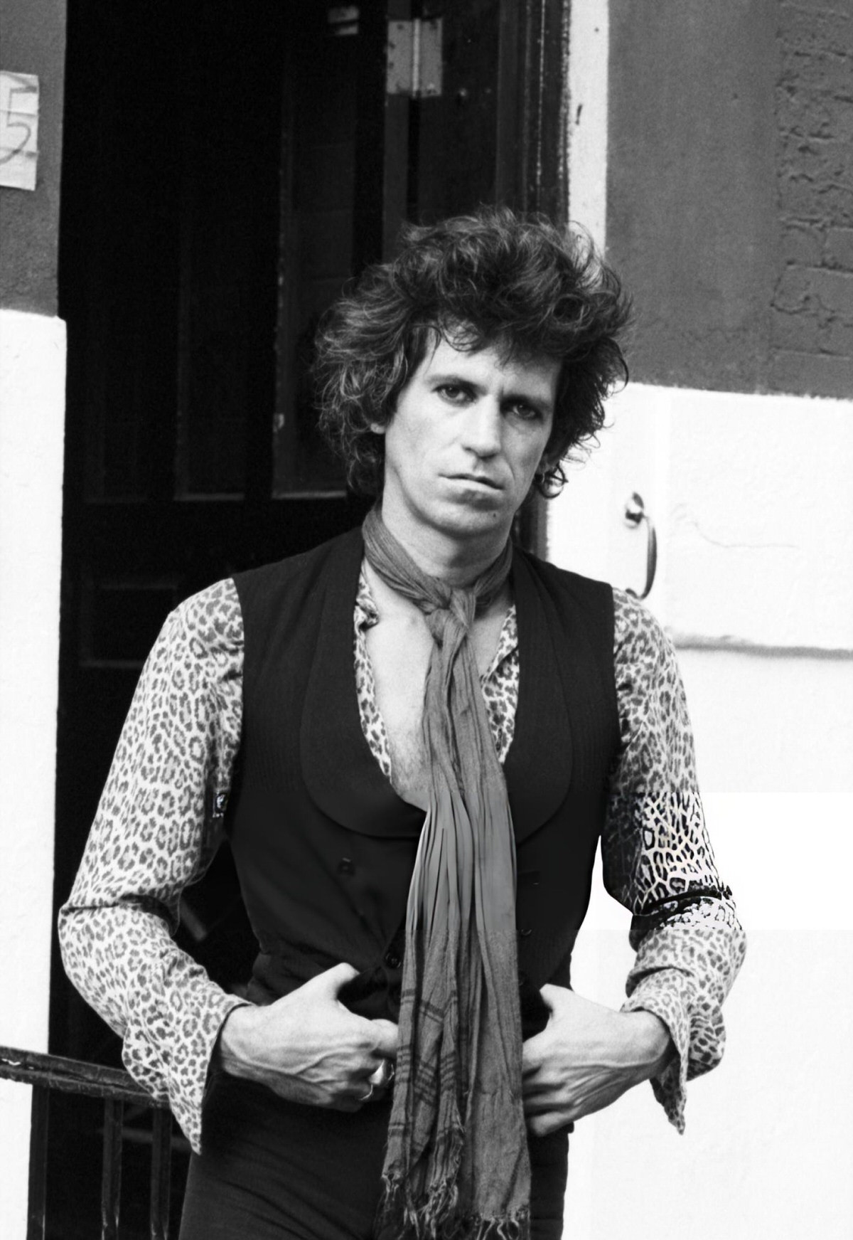Keith Richards During The Filming Of The Waiting On A Friend Video In The East Village, 1981.