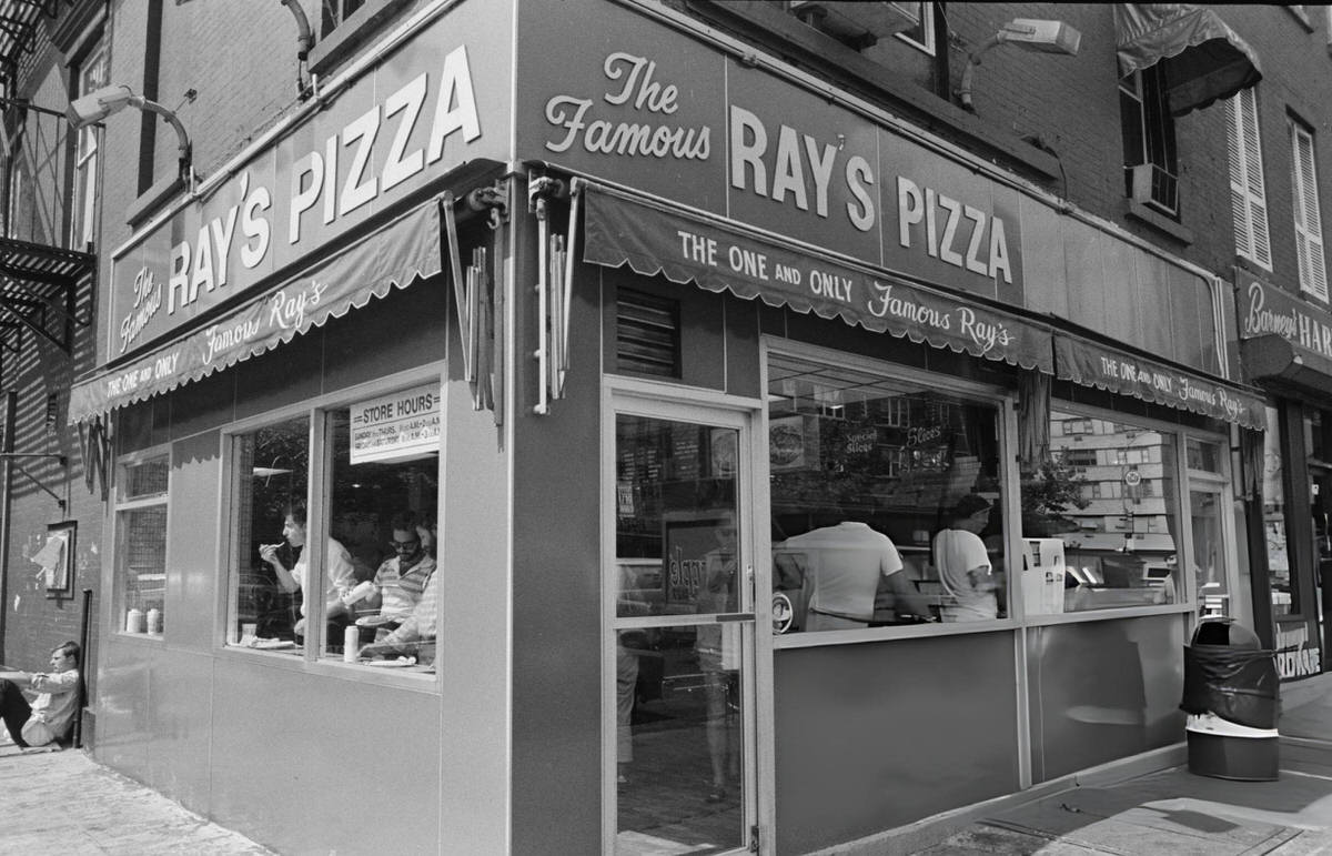 Famous Ray'S Pizza In Greenwich Village, 1982.