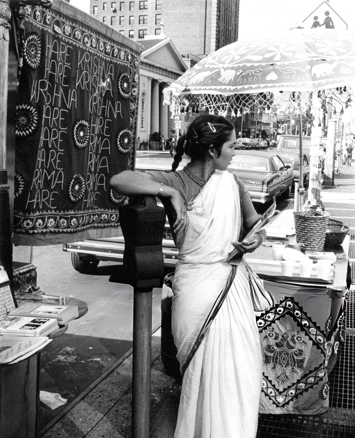 Hare Krishna Display In Greenwich Village, 1984.