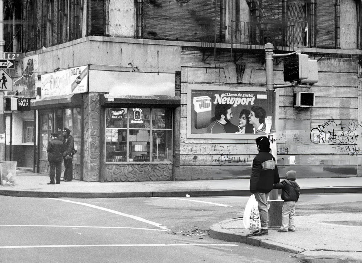 Avenue B And East 2Nd Street In The East Village, 1984.