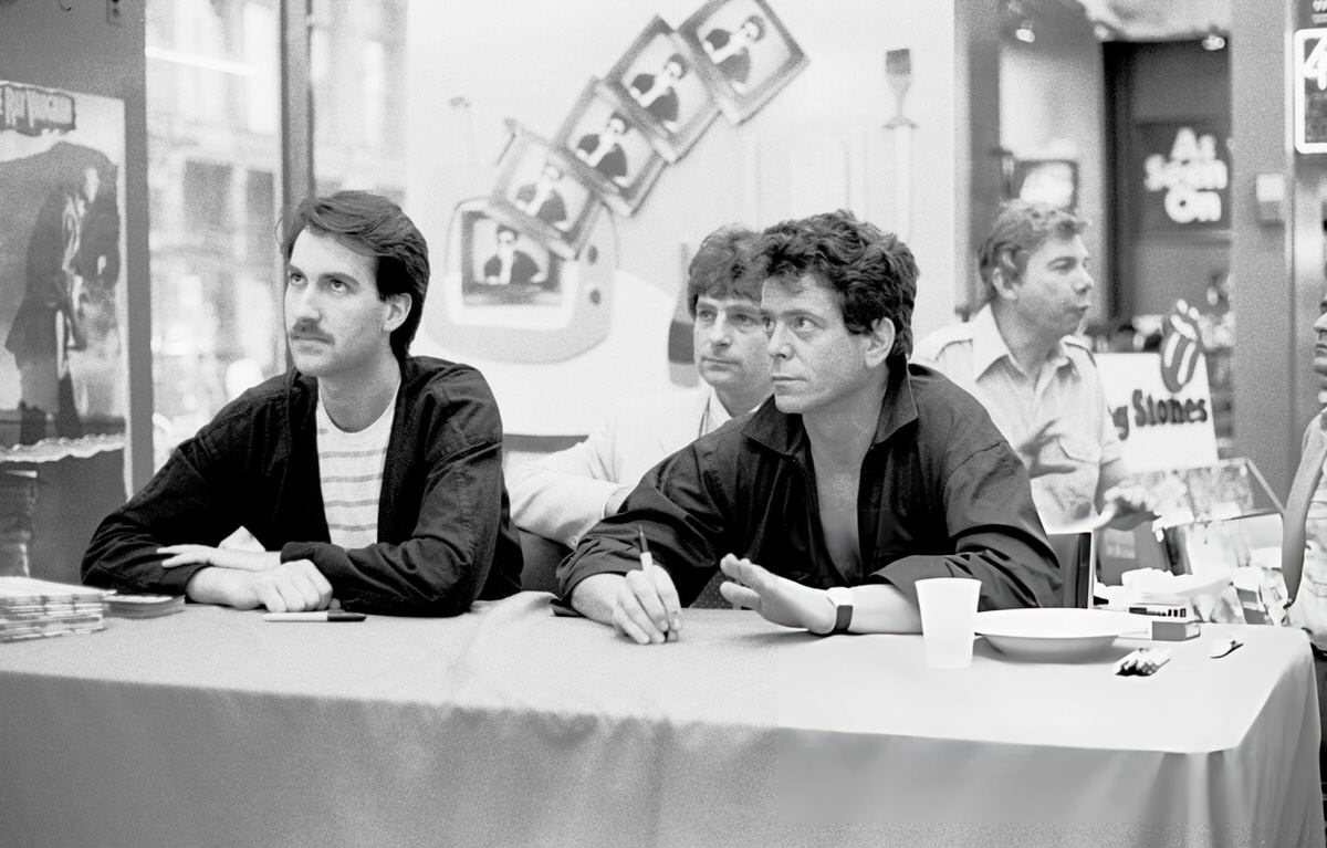 Lou Reed At Tower Records In Greenwich Village, 1984.