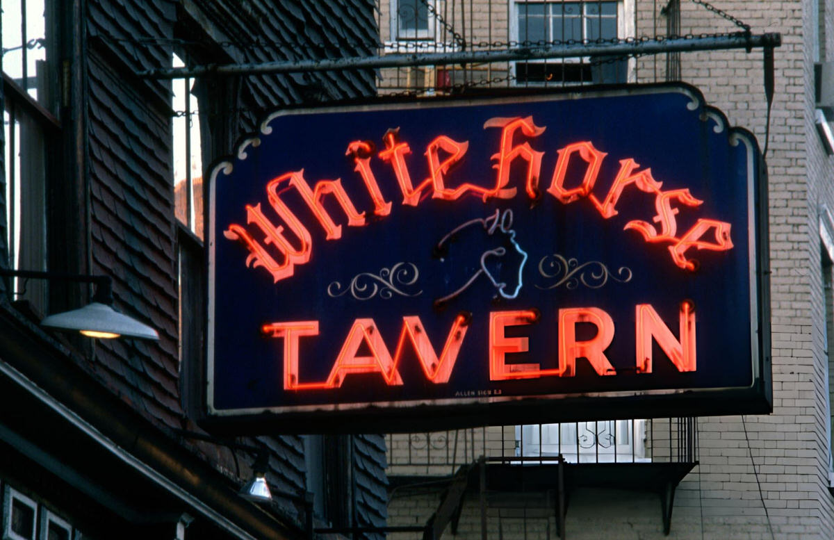 Sign For The White Horse Tavern, Greenwich Village, 1985.