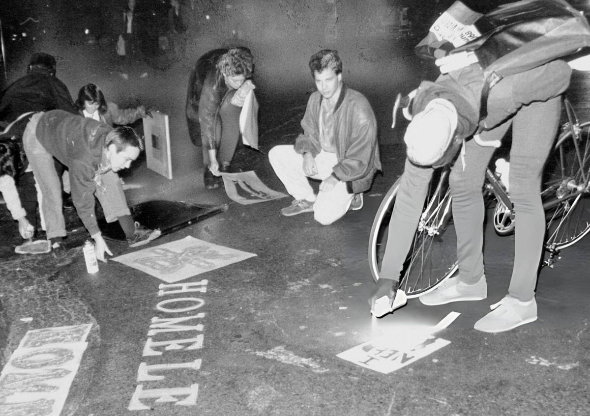 Street Graffiti Artists At Astor Place, 1985.