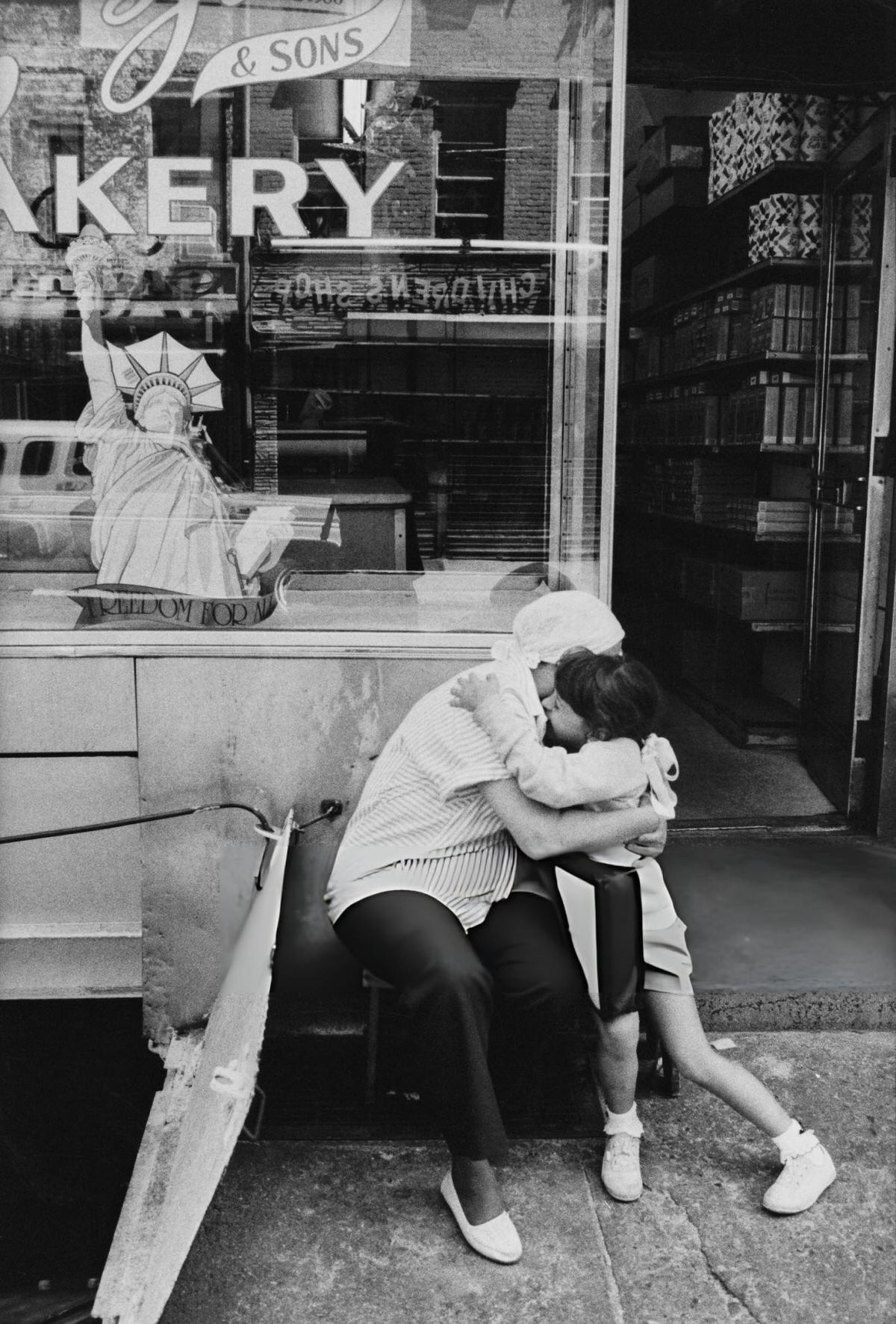 Grandmother And Granddaughter Outside Zito'S Bakery On Bleecker Street, 1986.