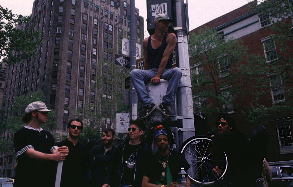 Groove Collective In Washington Square Park, 1994.