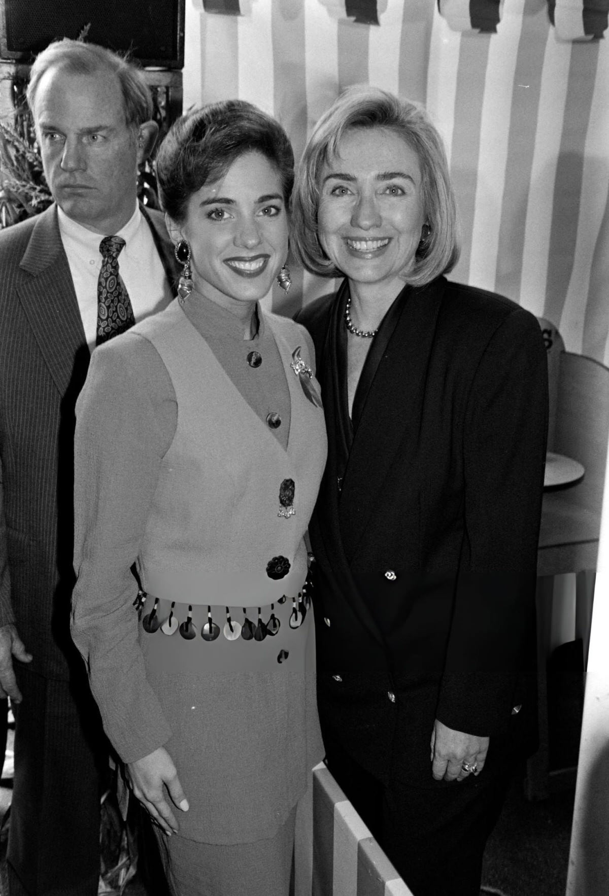 Heather Whitestone And Hillary Clinton At The Kids For Kids Benefit At Industria Superstudio, New York, 1994.