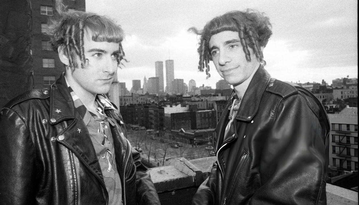 Club Kids The It Twins On A Rooftop In The East Village With The World Trade Center In The Background, 1991.
