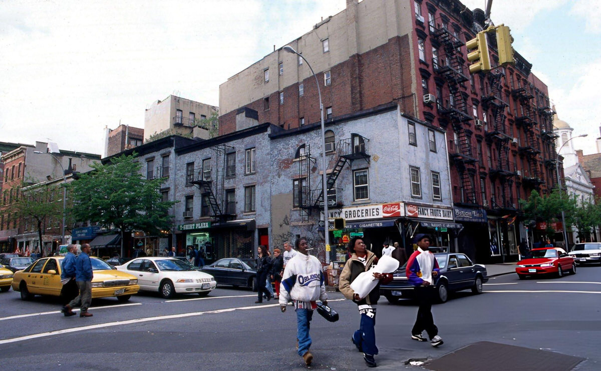 Street Scene In Greenwich Village, 1997.