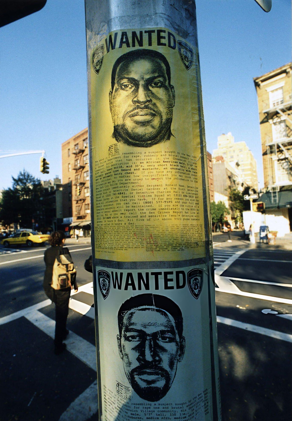 Wanted Posters On A Pillar On Christopher Street, Greenwich Village, 1997.