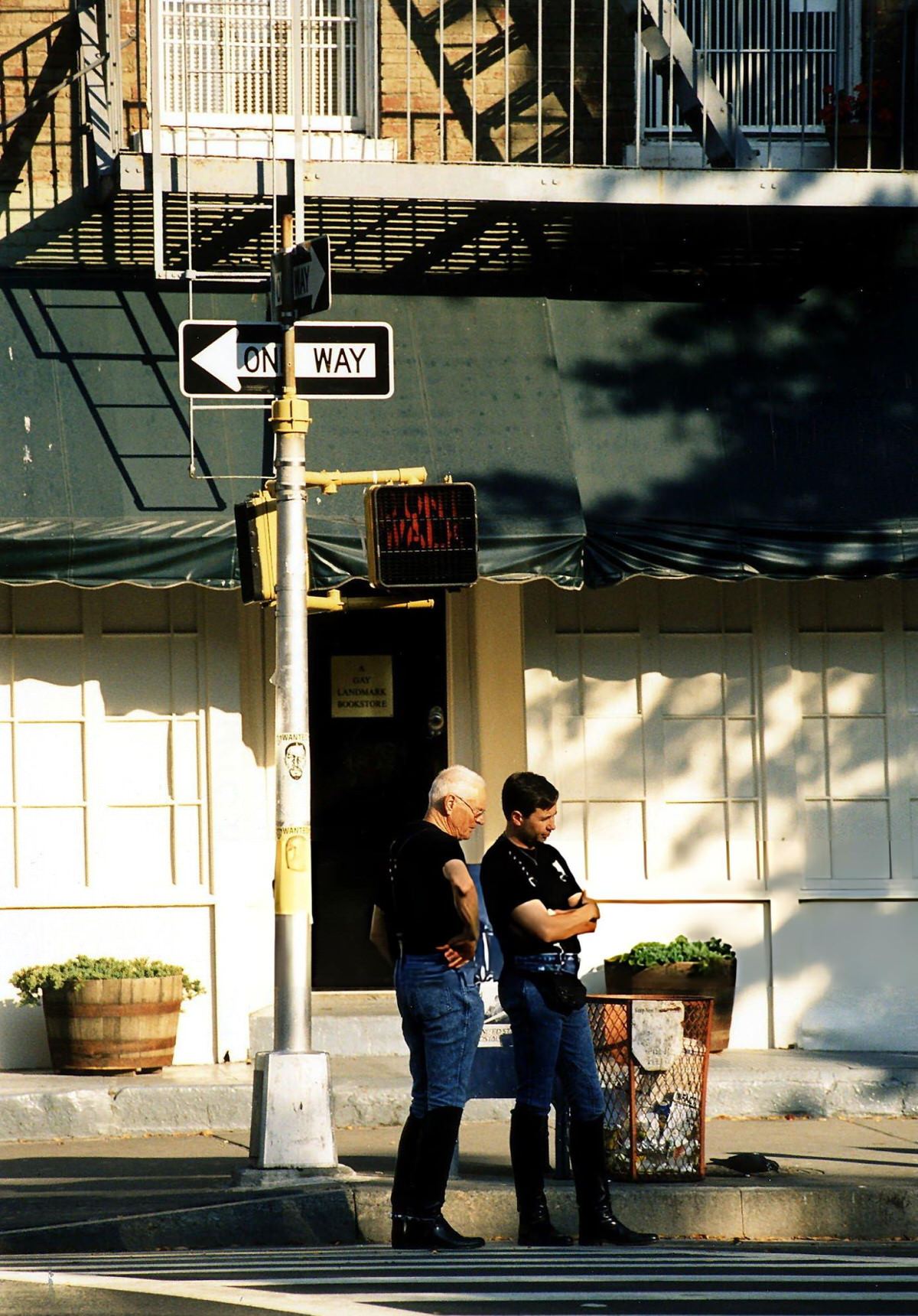 Two Men On Christopher Street, Greenwich Village, 1997.