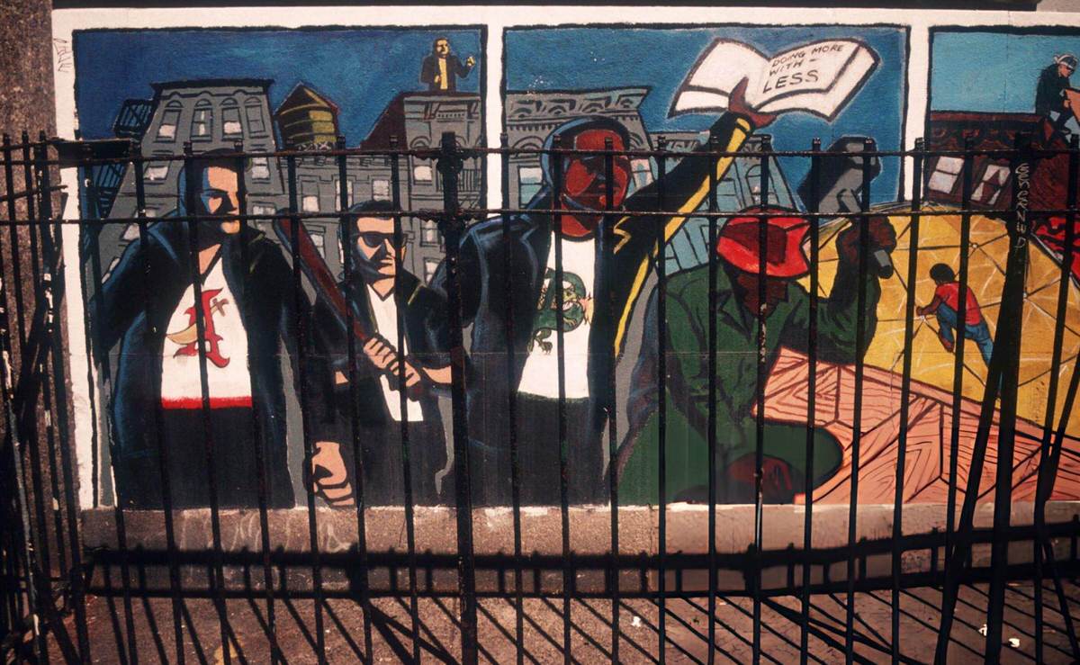 Political Mural In The East Village, 1998.