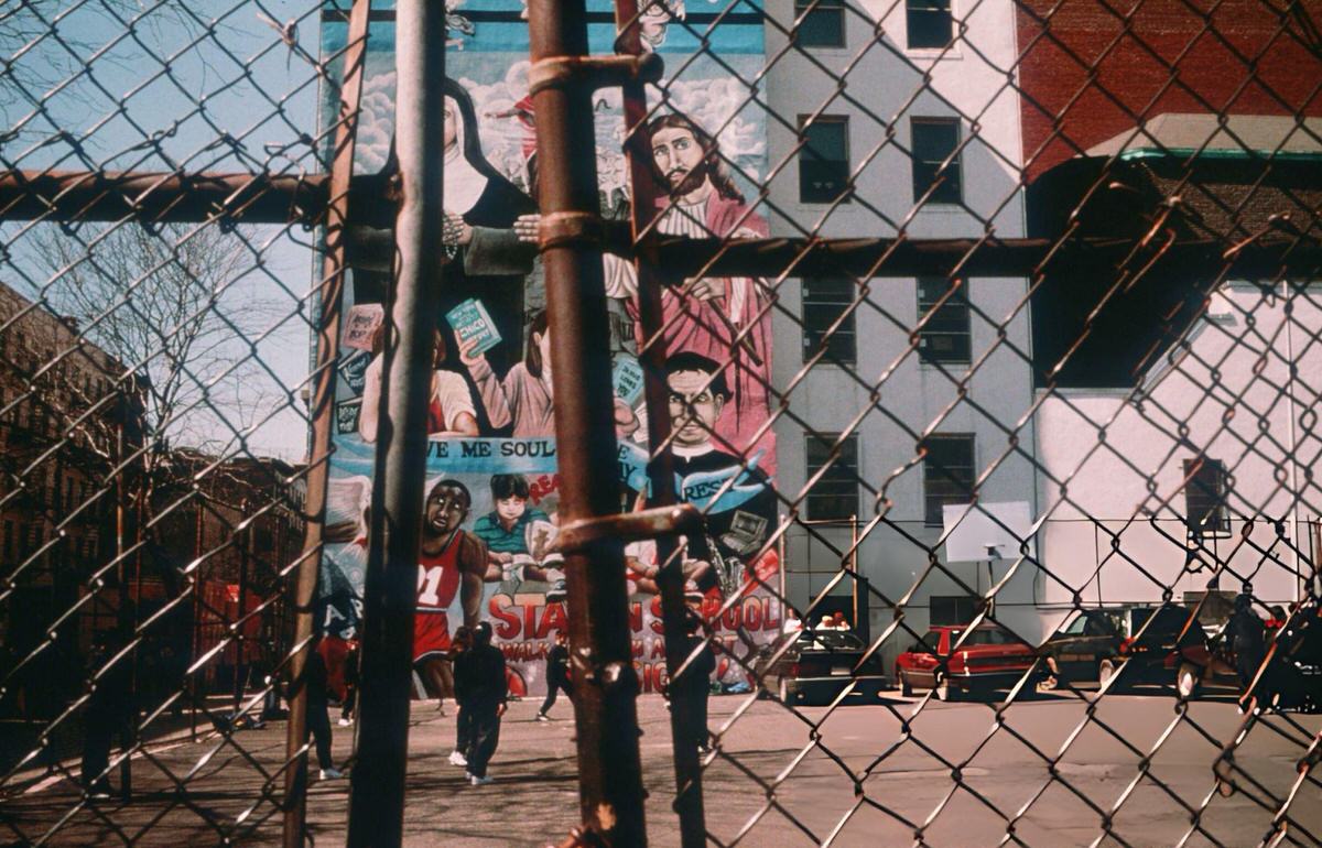 School Mural At 11Th Street And Avenue A, East Village, 1998.