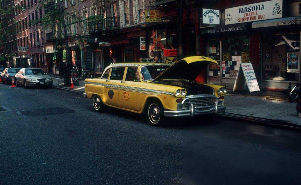 Checker Cab In The Ukrainian Section Of The East Village, 1998.