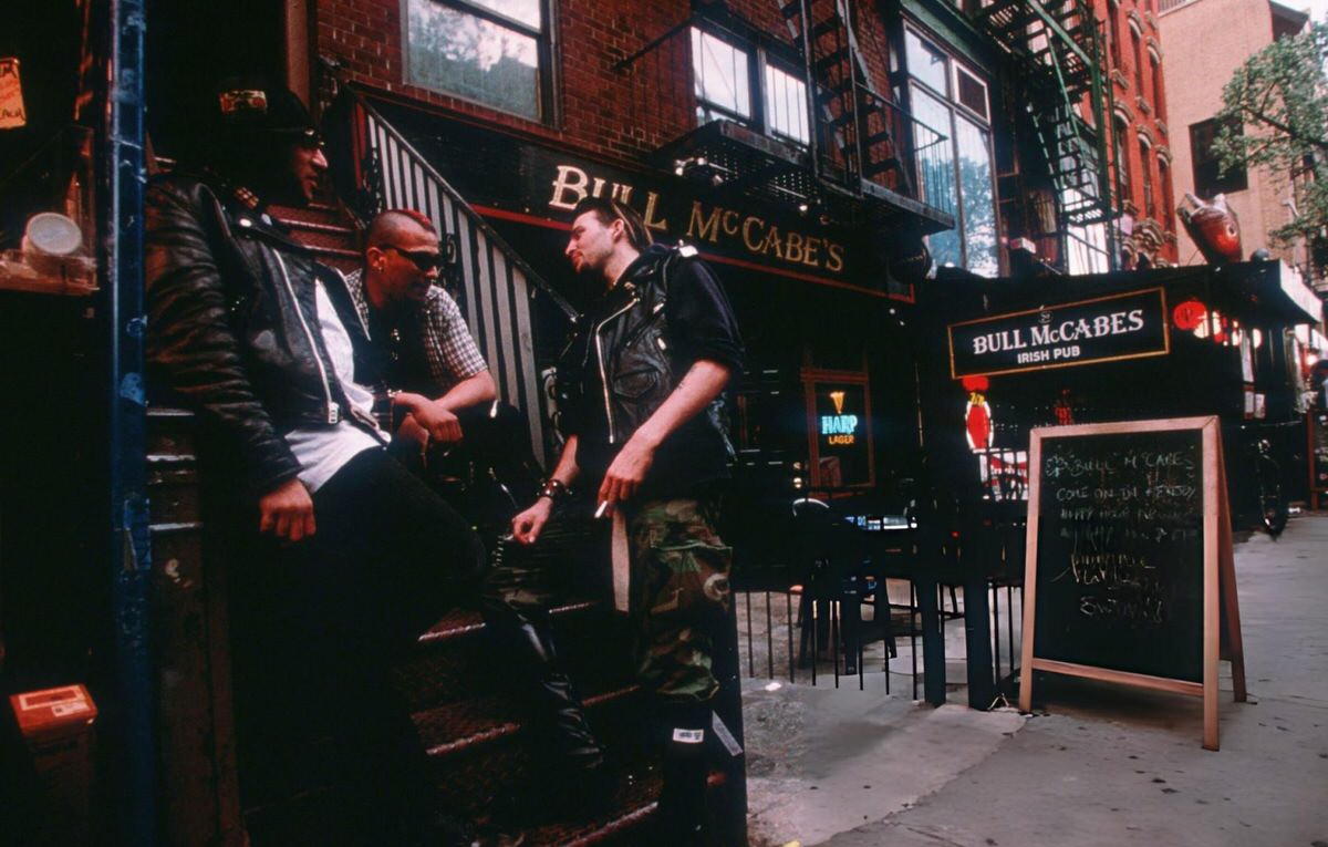 Men Talking Outside A Pub On St. Mark'S Place, East Village, 1998.