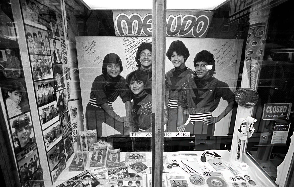 Menudo Memorabilia At The Bolivar Arellano Gallery, East Village, 1998.