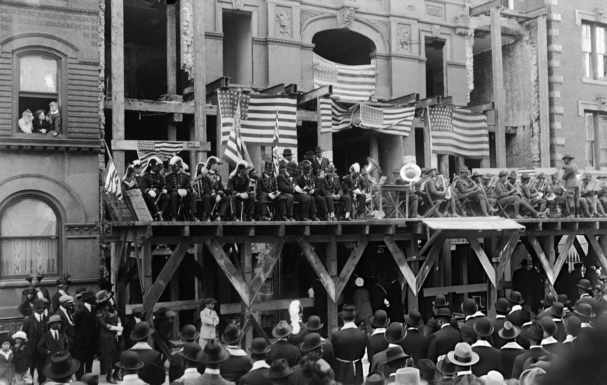 Reverend M.b. Hucless Laying The Cornerstone For A New Church At 159 West 132Nd Street, Harlem, 1920.
