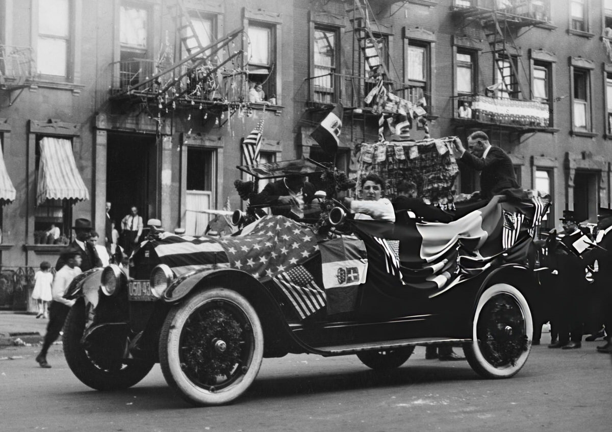 Parade Celebrating The Feast Of Our Lady Of Mt. Carmel, Harlem, 1924.