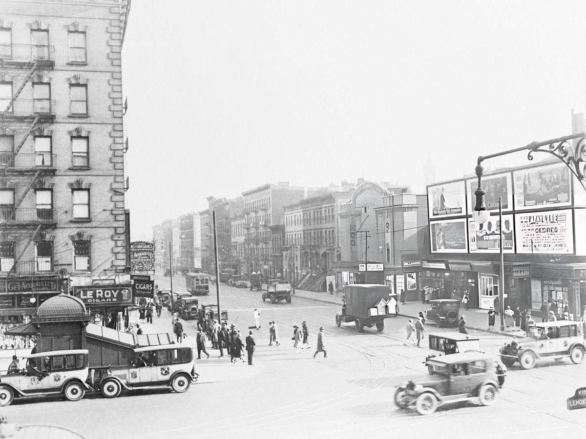 Intersection Of Lenox Avenue And West 135Th Street, Harlem, 1920S.