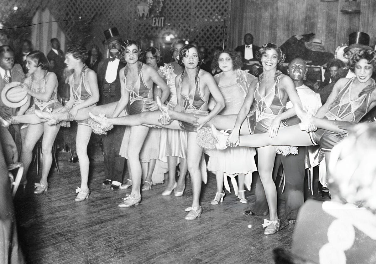 Chorus Line Performing At Small'S Paradise Club, Harlem, 1929.