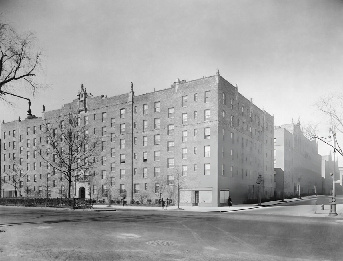 Newly Built Apartment Blocks In Harlem, New York.