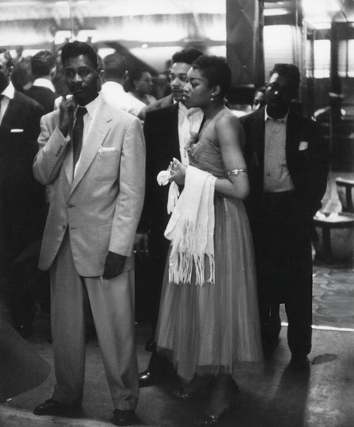 Customers Waiting To Enter The Savoy Ballroom, Harlem, 1956.