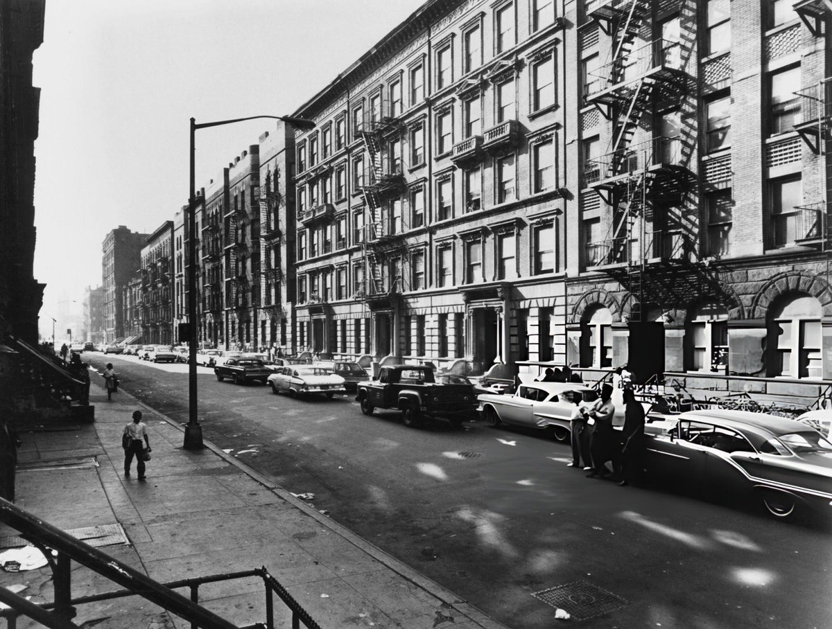 122Nd Street Between 7Th And 8Th Avenues, Harlem, 1955.