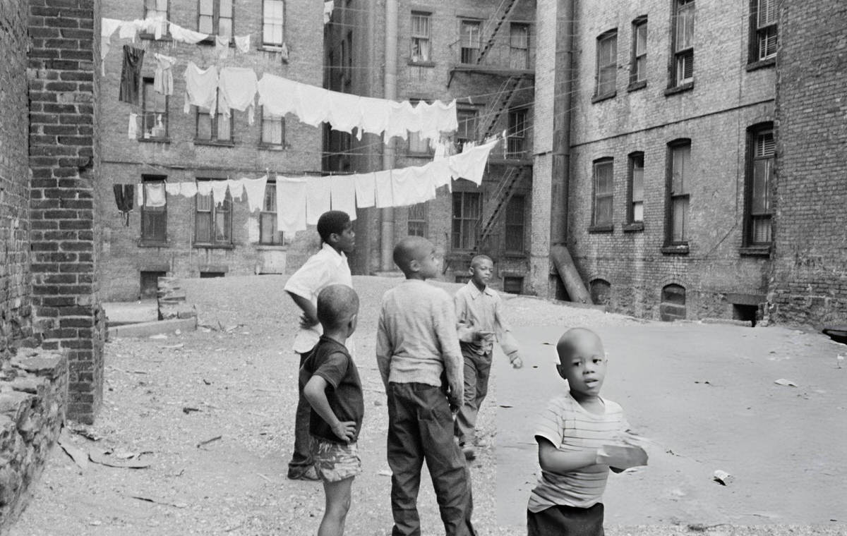 Children Playing In The Street, Harlem, 1957.