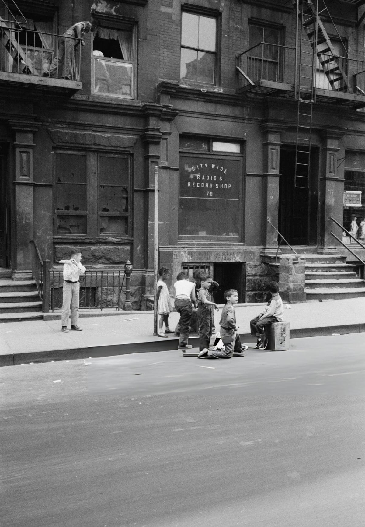 Children Playing In The Street, Harlem, 1957.