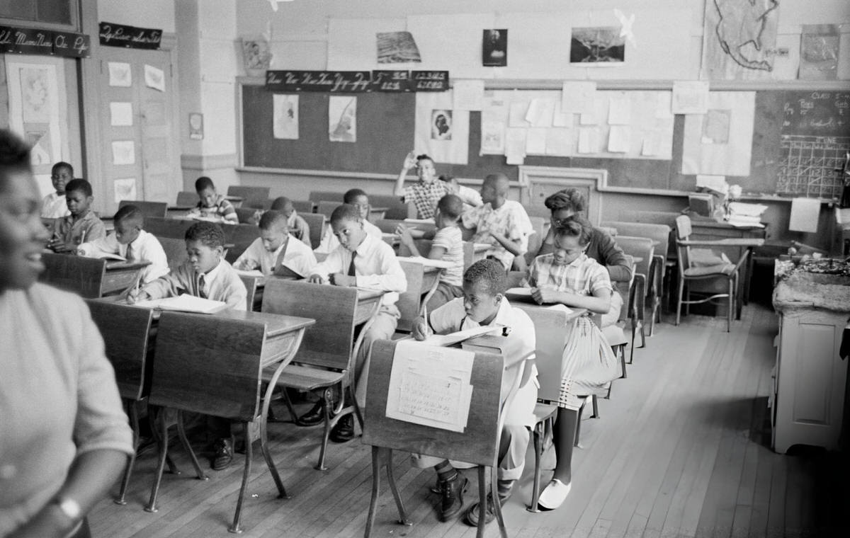 Children At A School, Harlem, 1957.