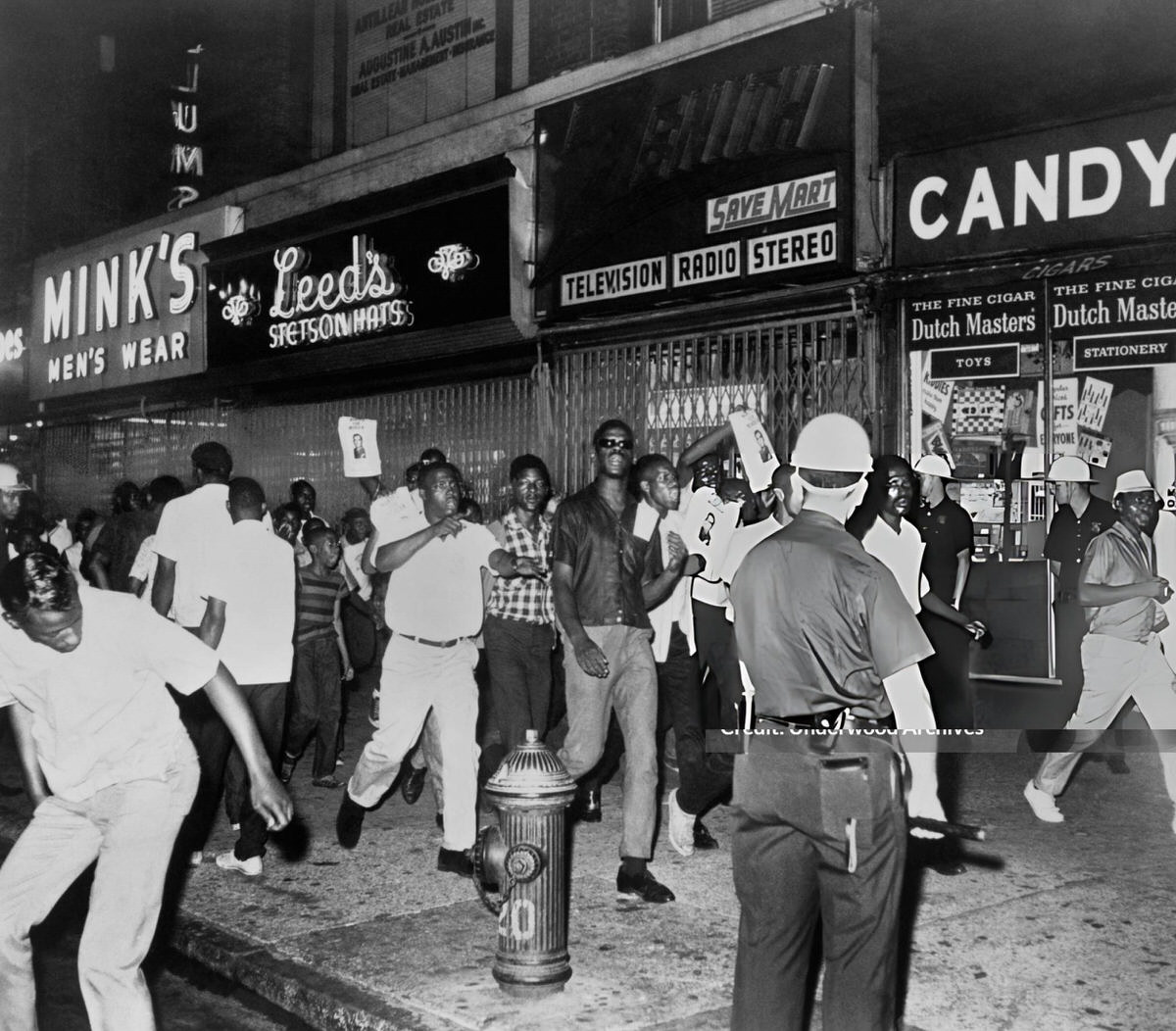 Rioters In Harlem Following The Shooting Of James Powell, 1964.