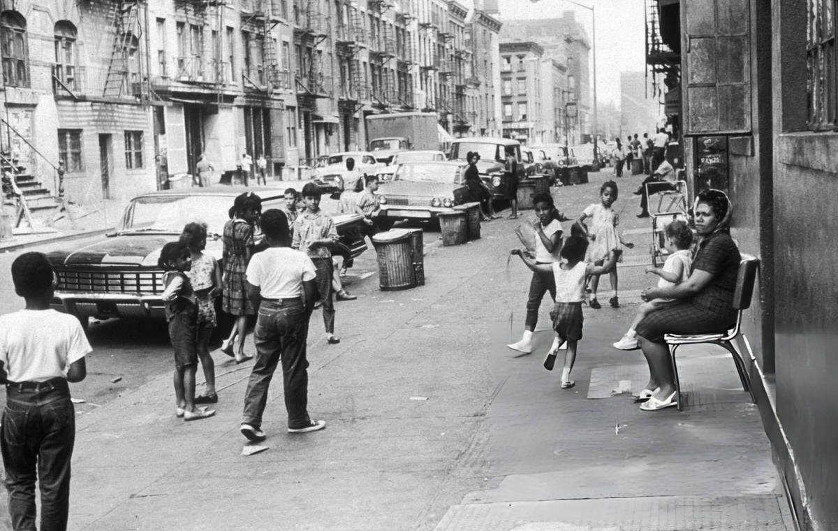 Children Playing On East 111Th Street In Harlem, 1965.