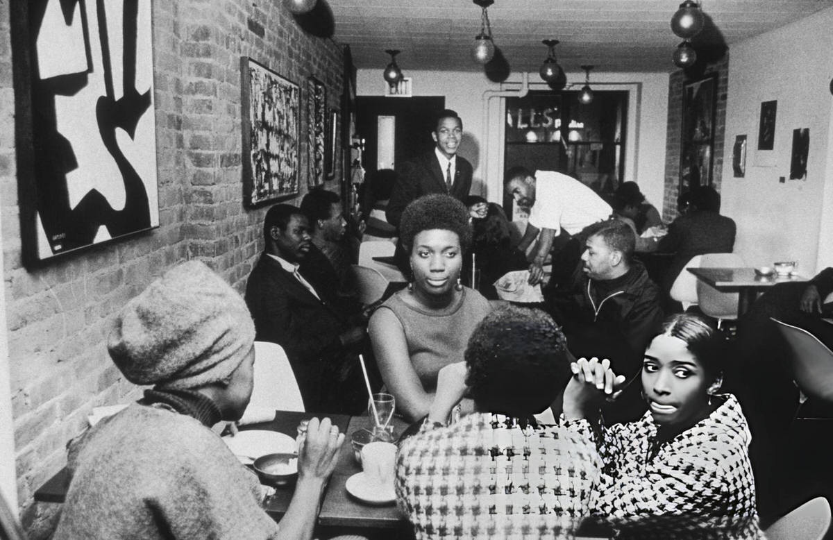 Patrons Inside Truth'S Coffee House At Seventh Avenue And 135Th Street, Harlem, 1965.