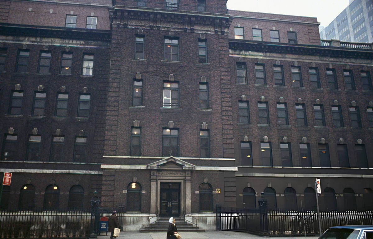 Exterior Of The Old Harlem Hospital, 1967.