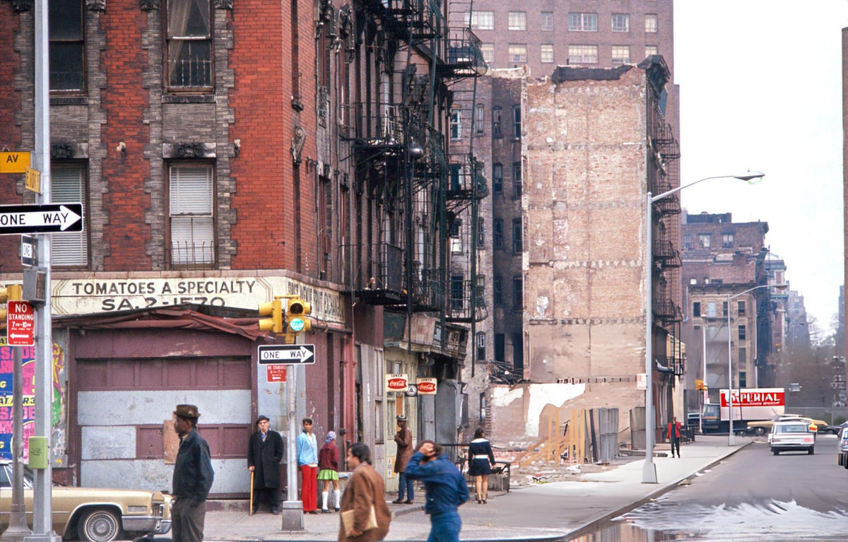 Street Scene On 101St Street, Spanish Harlem, 1967.