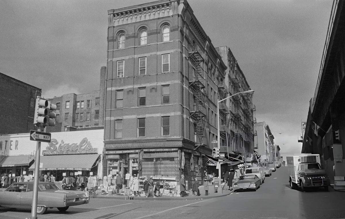 Street Scene In Harlem, 1969.