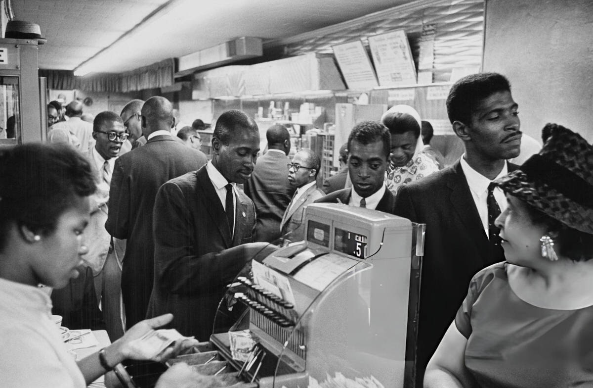 Patrons At The Nation Of Islam'S Temple No. 7 Restaurant, Harlem, 1960.
