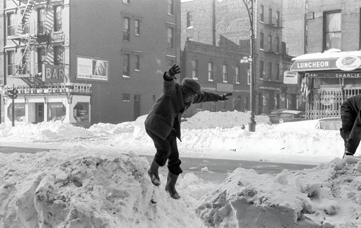 Children Playing In The Snow, Harlem, 1960.
