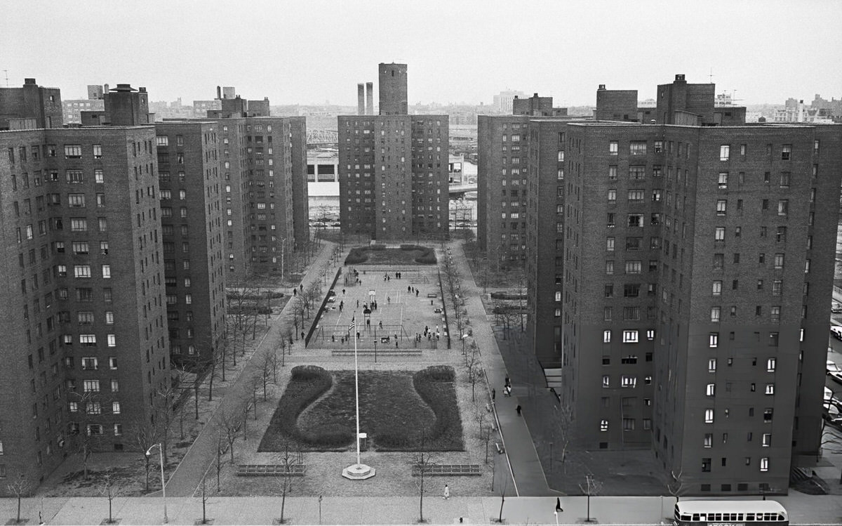 Riverton Apartment Complex Between 135Th And 138Th Streets, Harlem, 1963.