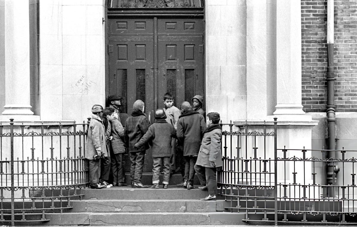 Children In A Doorway, Harlem, 1963.