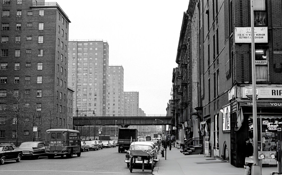 Street Scene In Harlem, 1963.