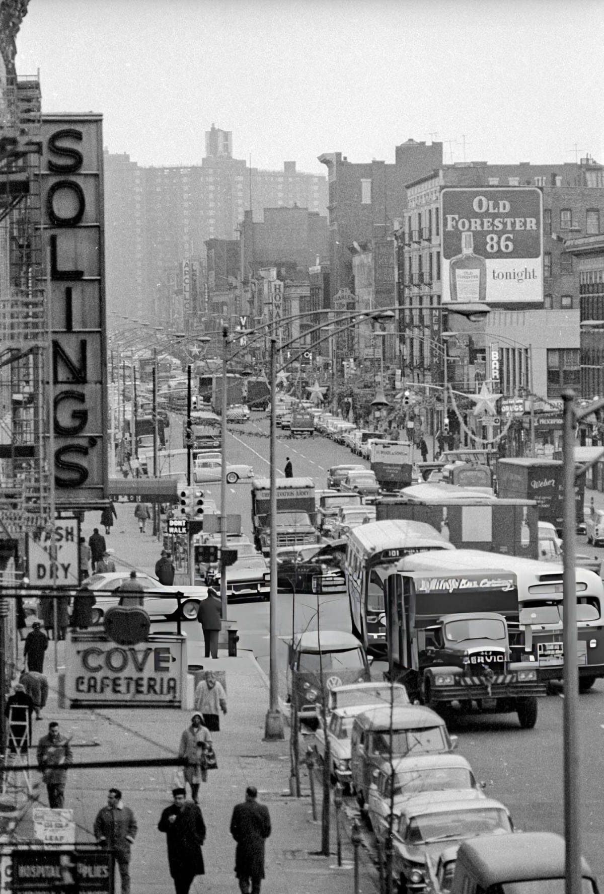 Street Scene In Harlem, 1963.