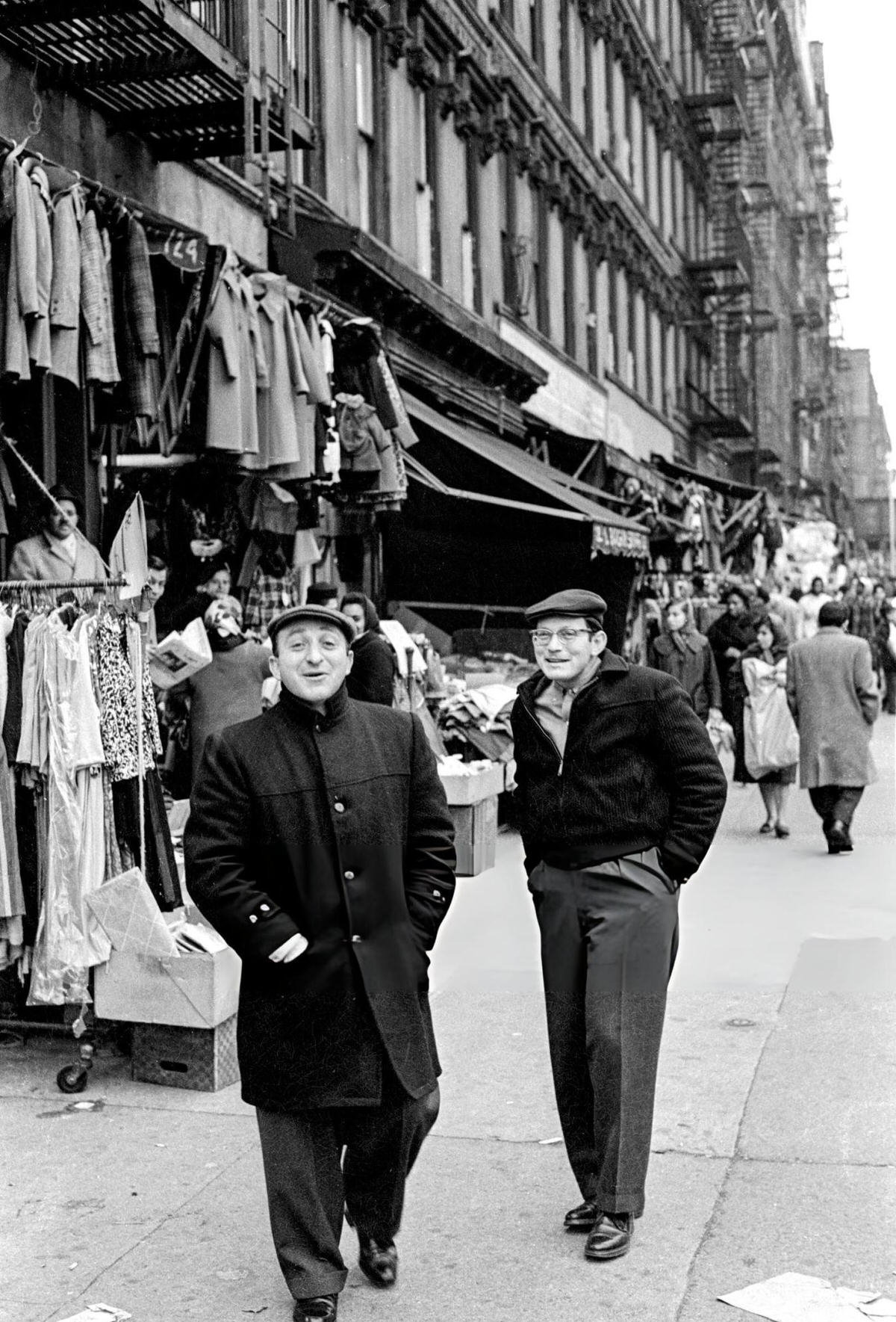 People Browsing Clothes For Sale Outside A Shop, Harlem, 1963.