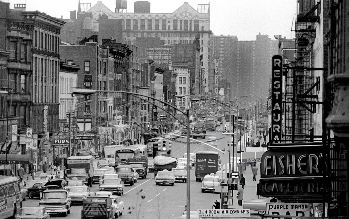 Street Scene In Harlem, 1963.