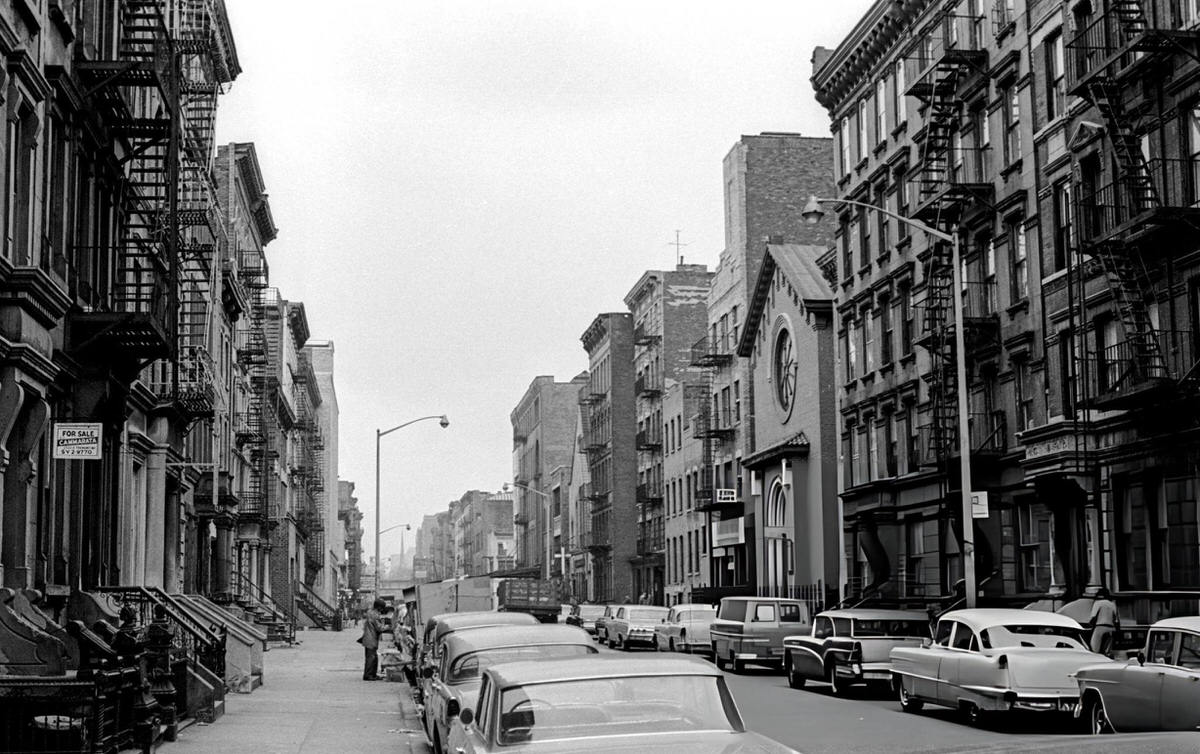 Street Scene In Harlem, 1963.