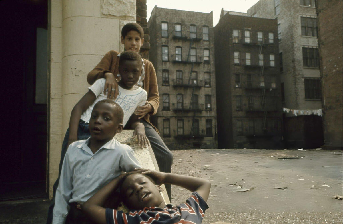 Children In The Harlem Ghetto, 1970.