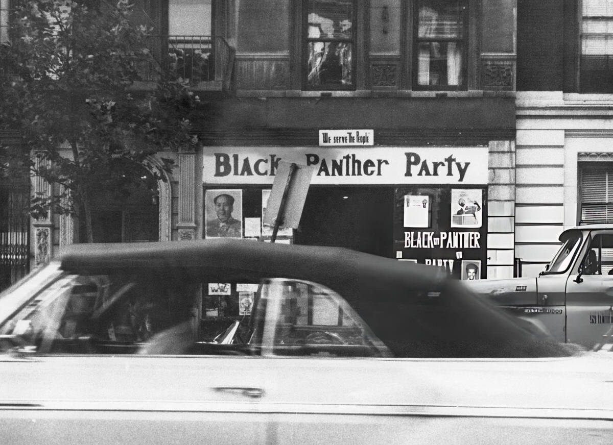 Black Panther Party Headquarters At 2026 Seventh Avenue, Harlem, 1970.